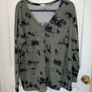 Olive Green Tye Dy sweater